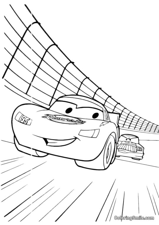 МакКвін у гонці МакКвін у гонці - Розмальовка