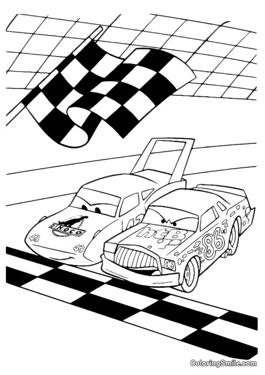 Автомобілі на старті Автомобілі на старті - Розмальовка