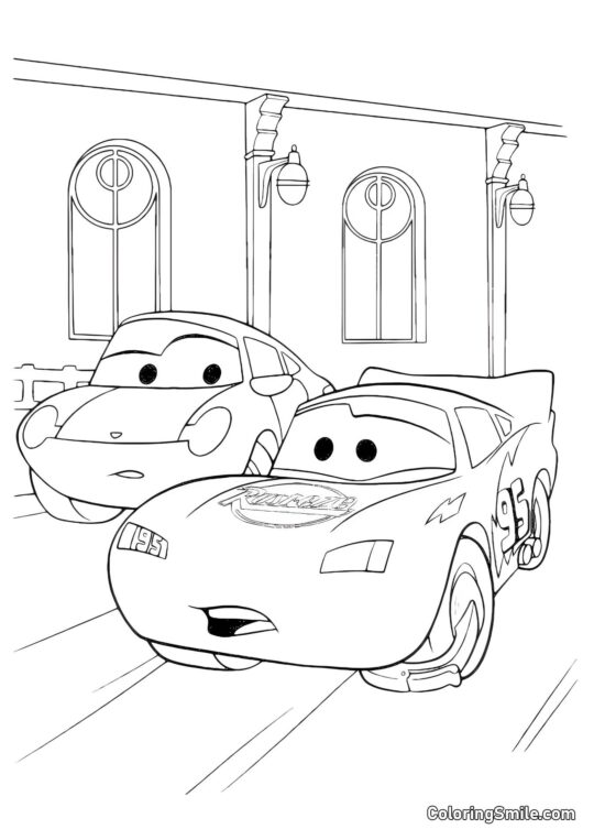 МакКвін з заблокованим колесом МакКвін з заблокованим колесом - Розмальовка