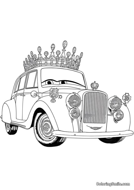 Англійська королева Англійська королева - Розмальовка