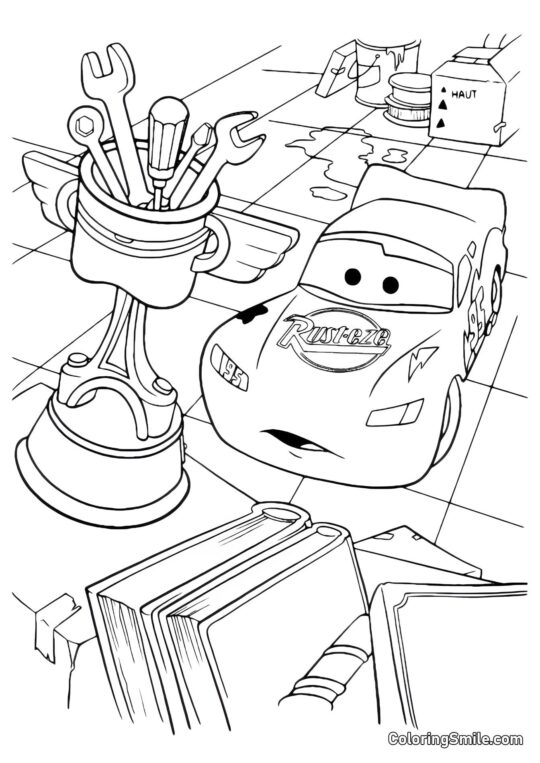 МакКвін і кубок МакКвін і кубок - Розмальовка