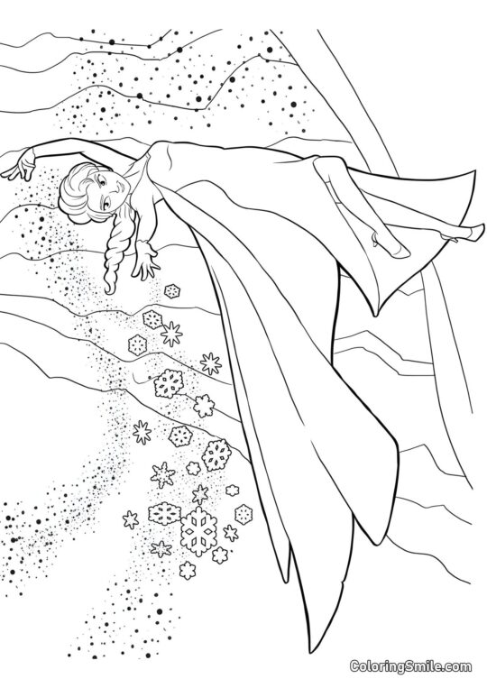 Ельза замерзає Ельза замерзає - Розмальовка