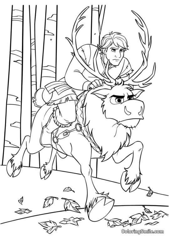 Крістоф їде на Свені Крістоф їде на Свені - Розмальовка