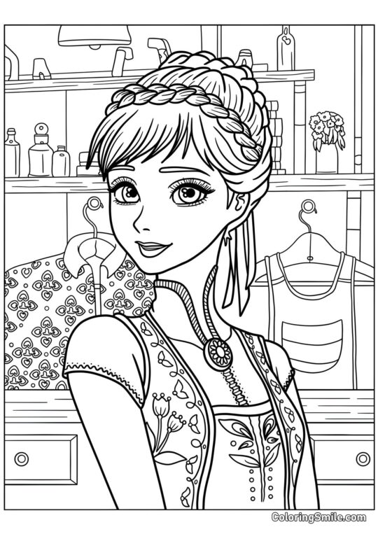 Принцеса Анна – краса Принцеса Анна – краса - Розмальовка