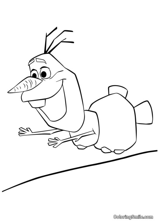 Олаф у польоті Олаф у польоті - Розмальовка