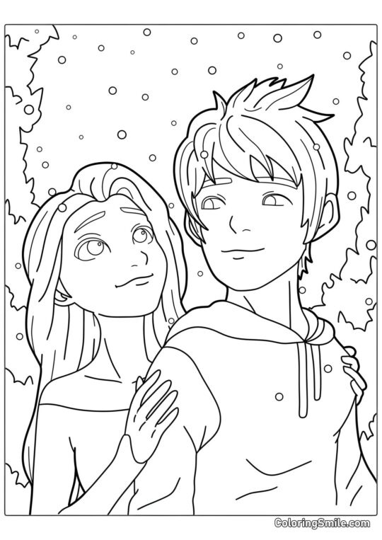 Ельза та Льодовий Джек Ельза та Льодовий Джек - Розмальовка